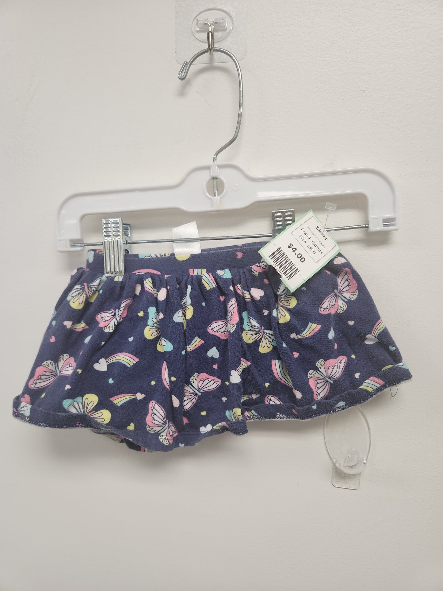 Navy/Colorful Butterfly Carters Skort, 6M G