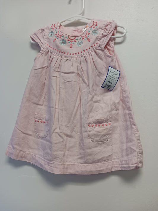 pink Carters Heart Dress, 12M G
