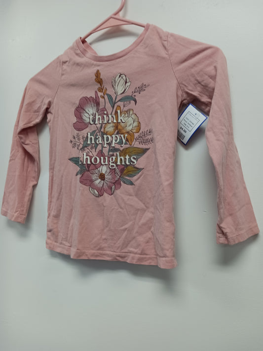 orange OshKosh Think Happy Thoughts  Long sleeve shirt, 6 G