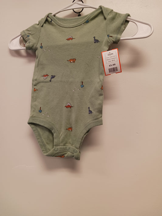 Green Dino Carters Outfit, 9M B