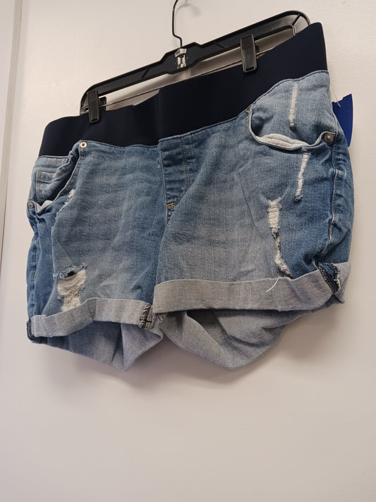 Blue Jean Great Expectations Maternity Shorts, X-Large