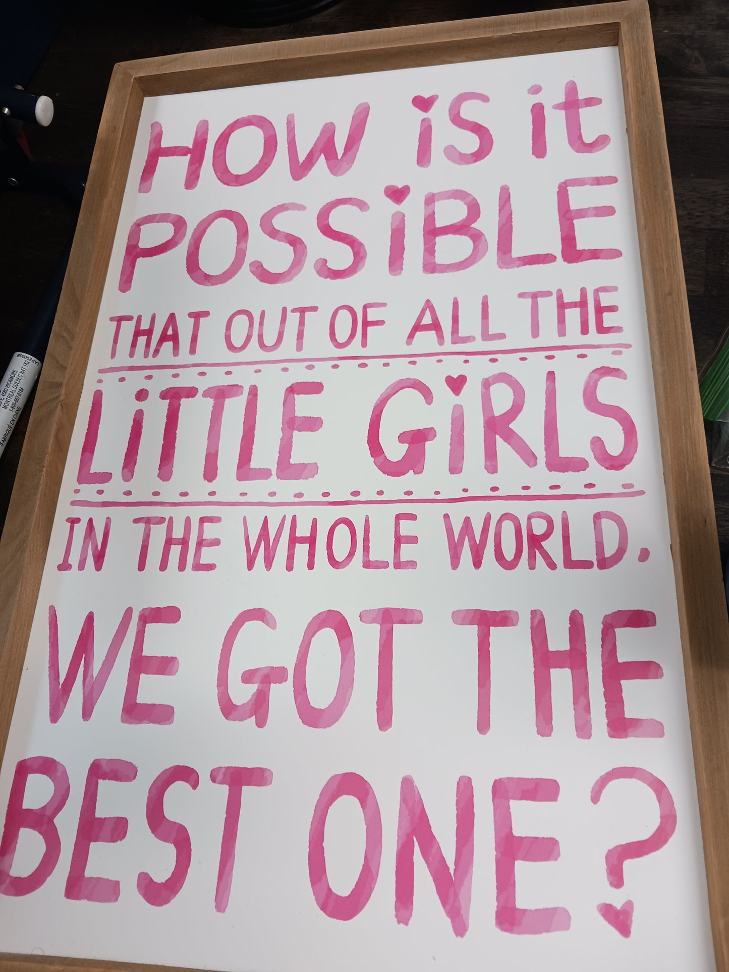 Best Little Girl Sign