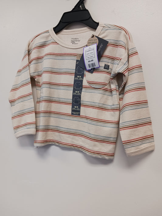 Cream Modern Moments Longsleev Shirt, 18M B
