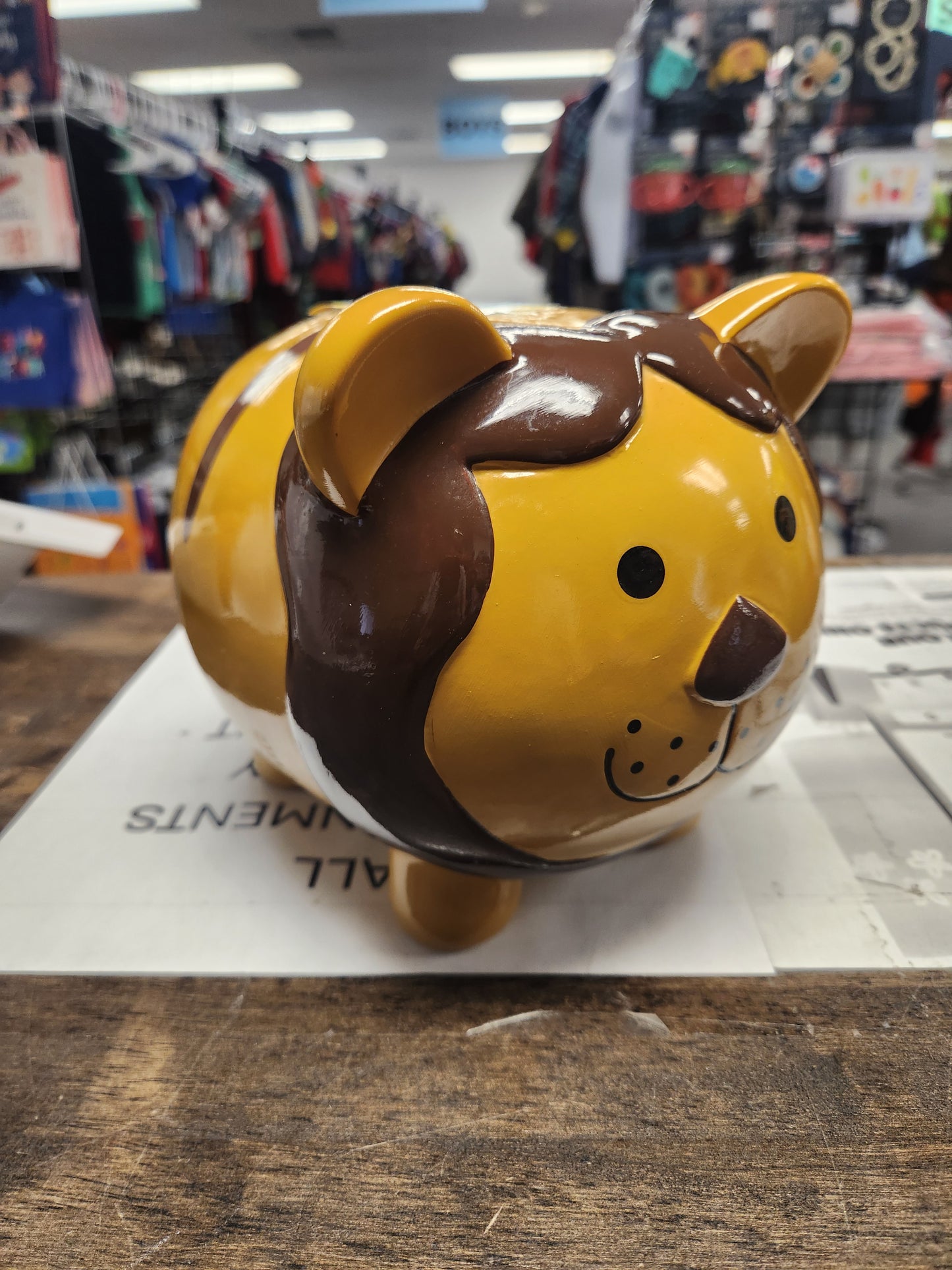 Brown Lion  Piggy Bank