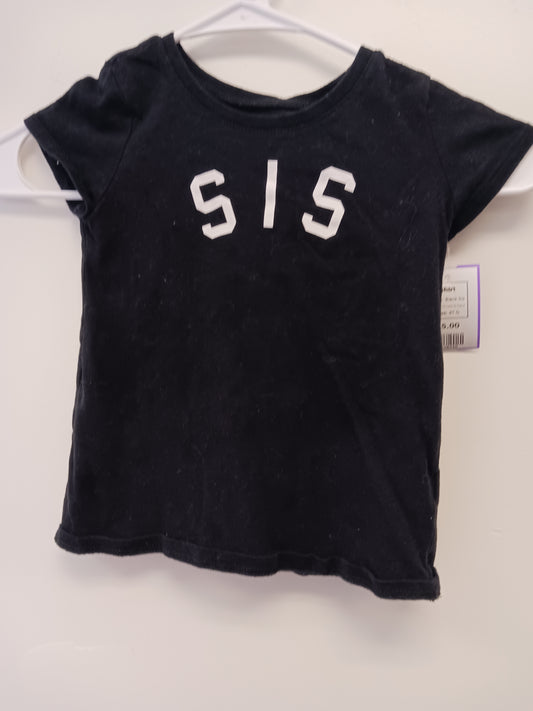 Black Sis Childrens Place Shirt, 4T G