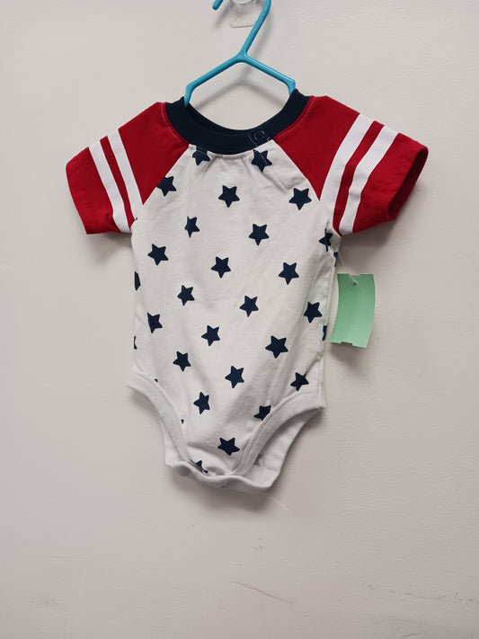 White/Red/Blue Way To Celebrate Onesie, NB B