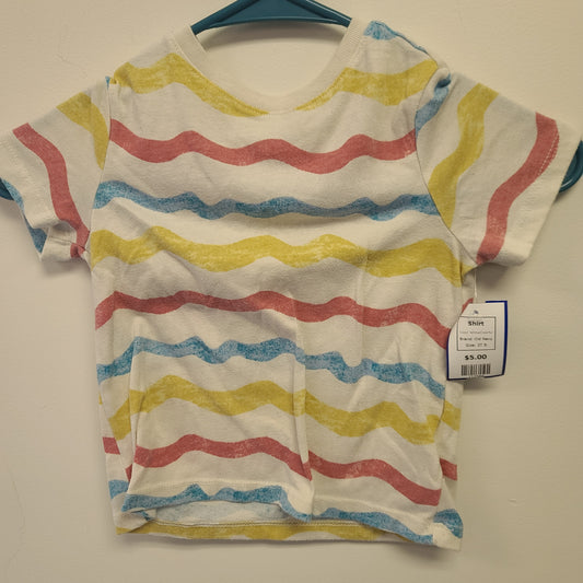 White/Colorful Old Navy Shirt, 3T B
