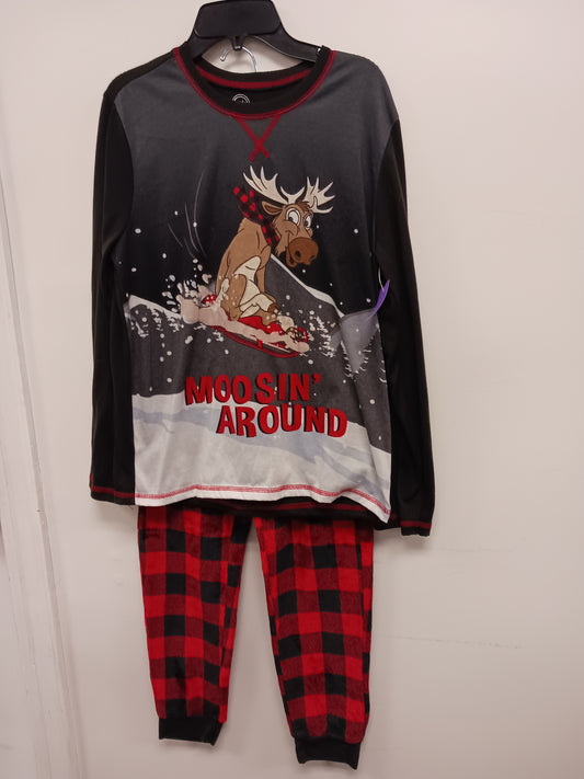 Red/Black/Grey Wonder Nation Pjs, 14 B