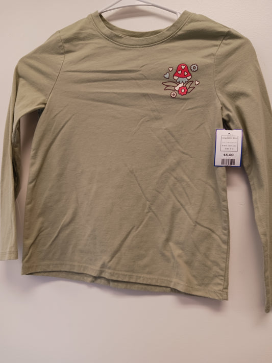 Green Mushroom Cat & Jack Longsleeve Shirt, 6 G