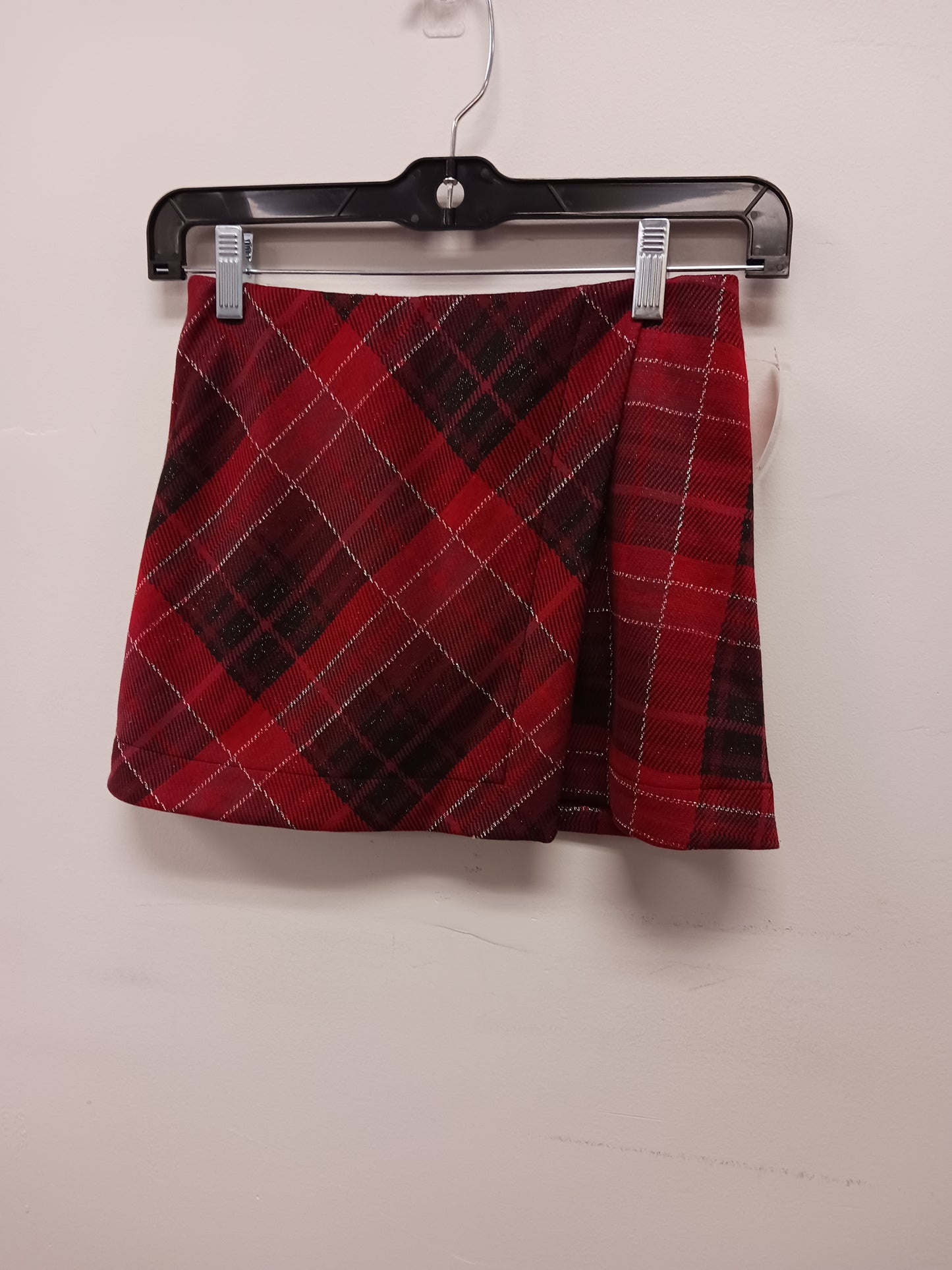 red plaid SO Plaid Skort, 8 G