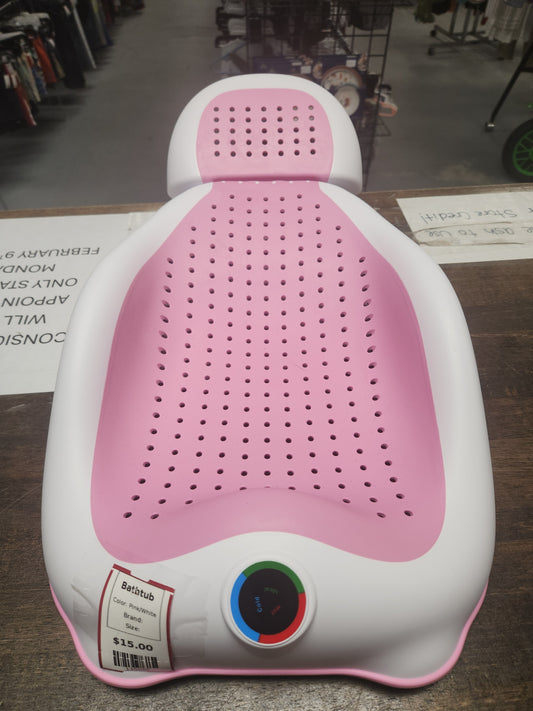 Pink/White  Bathtub