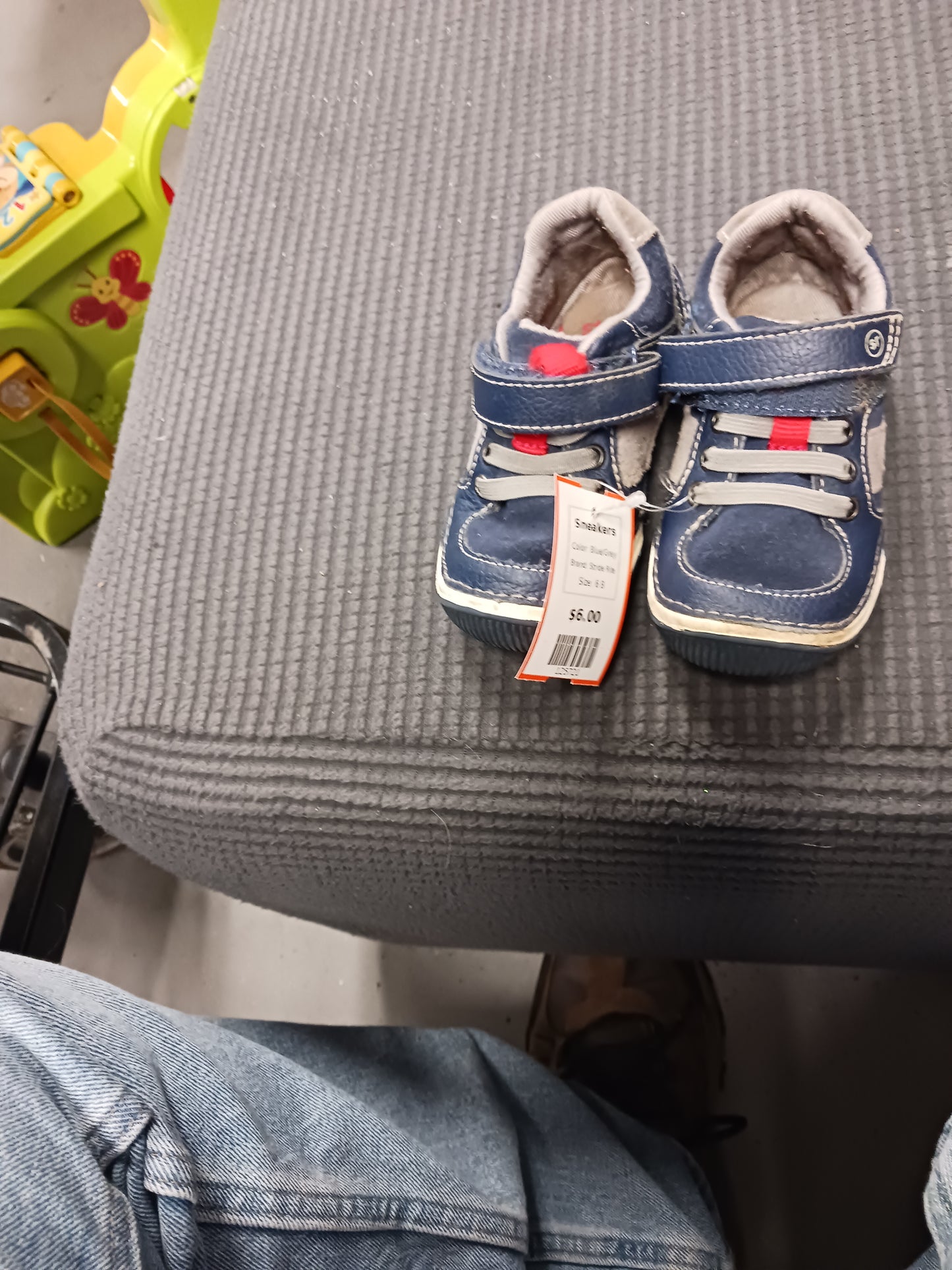 Blue/Grey Stride Rite Sneakers, 6 B