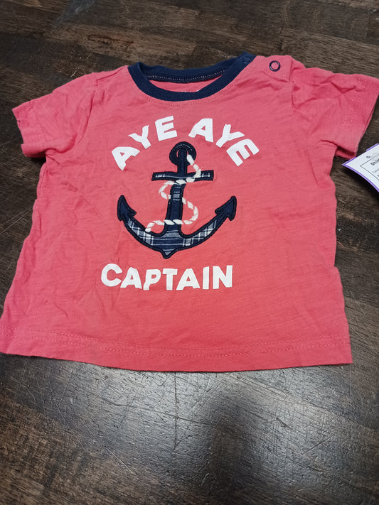 Red Anchor Carters Shirt, 6M B