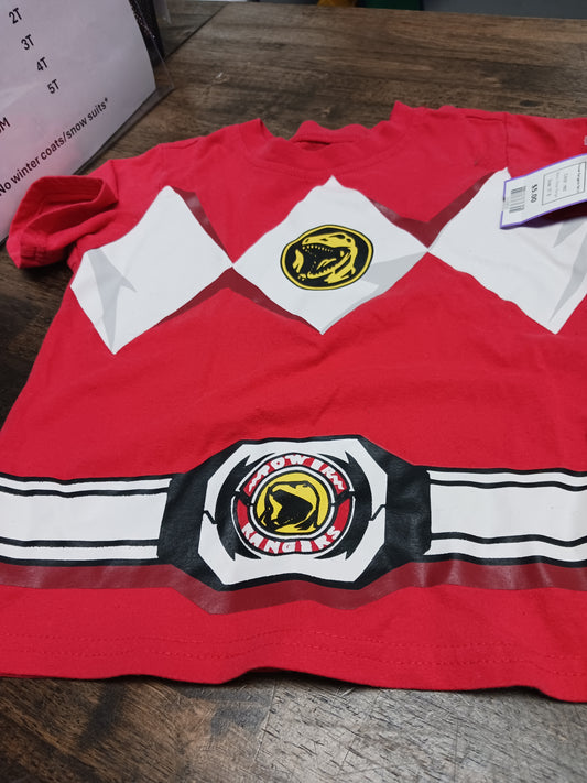 red Power Ranger Power Rangers Tshirt, 5T B