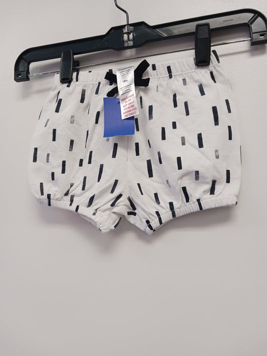 White/Black PL Baby Shorts, 18M G