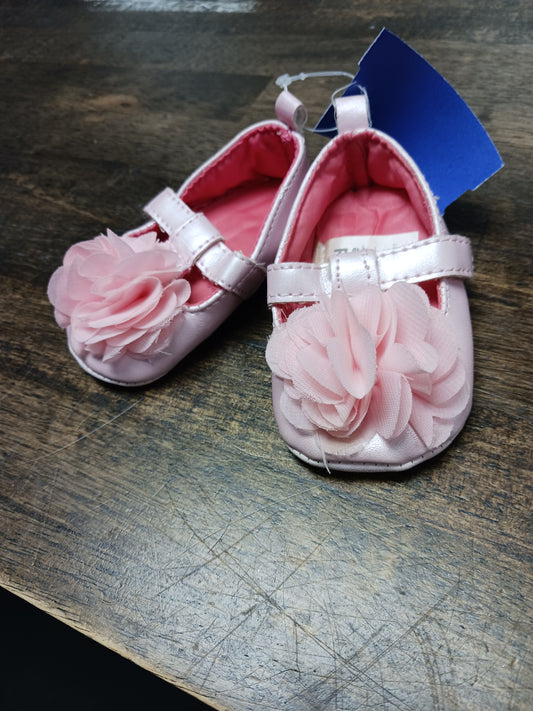 Pink Carters Crib Shoes, 0-3M G