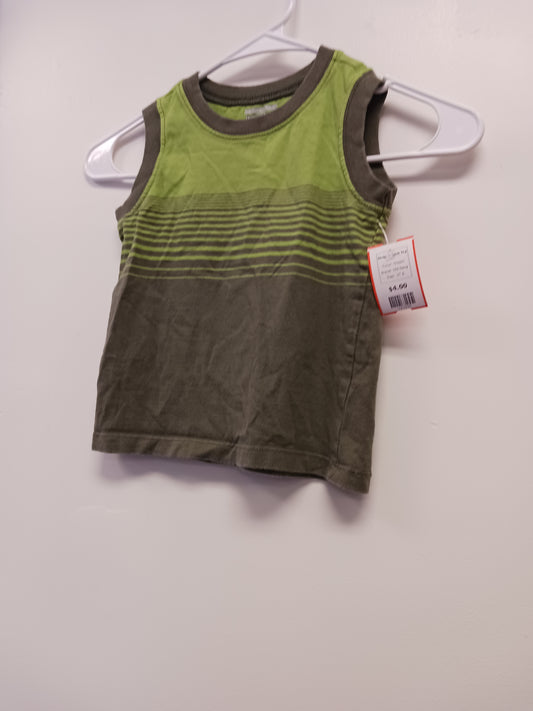 Green Old Navy Striped Tank Top, 3T B