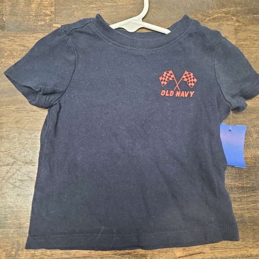blue old navy race flag shirt, 12M B