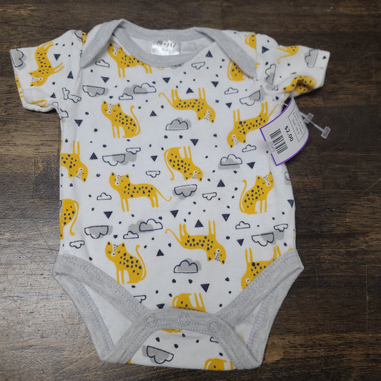 white CJP Baby Animal Onesie 0-3m, NB B