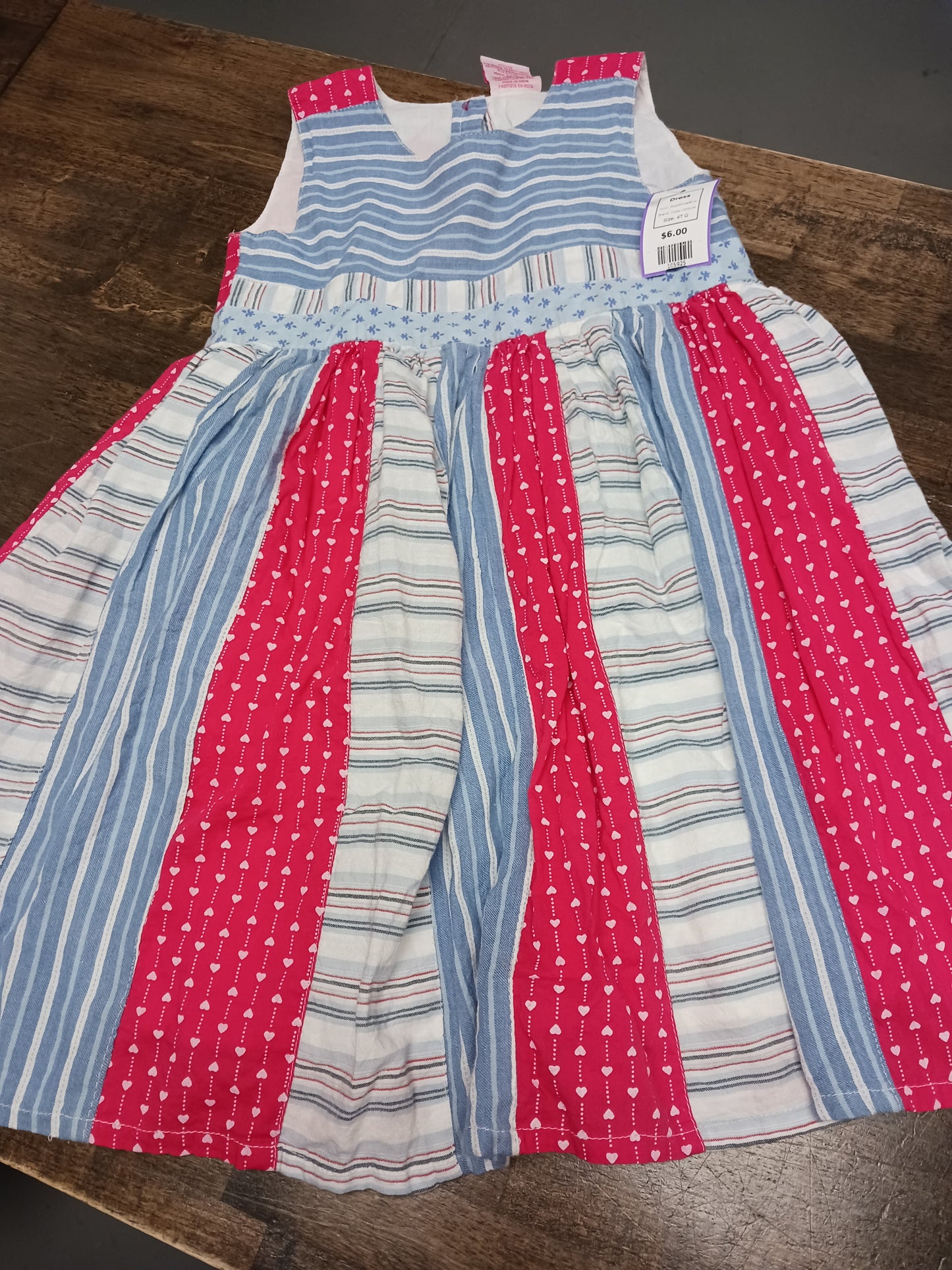 Red/White/Blue Cutey Conture Dress, 4T G