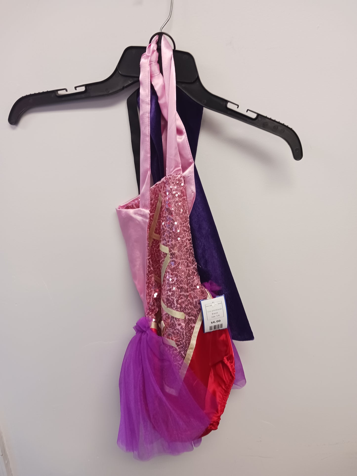 pink/red/purple  Ibtom Castle W/Cape Costume, 5-6