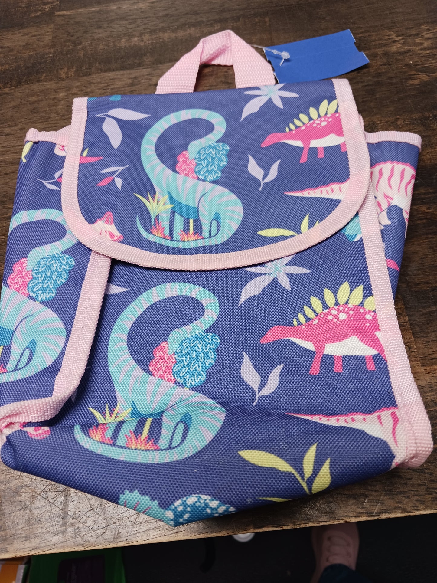 pink/purple  Dinosaur Lunch Bag