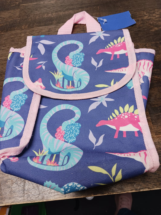 pink/purple  Dinosaur Lunch Bag