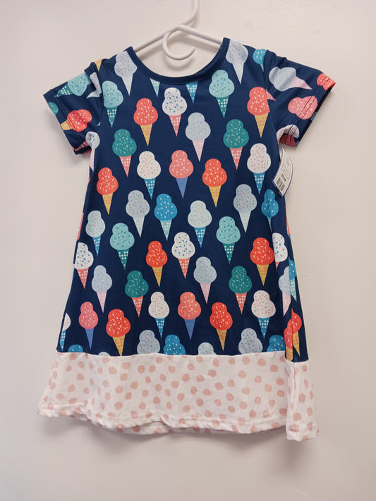 Navy/Colorful Ice Cream Dress Pete & Lucy Dress, 3T G