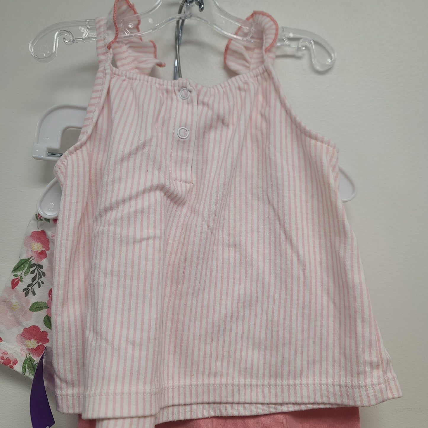 Pink/White Flower Quiltex Outfit(3Pc), 12M G