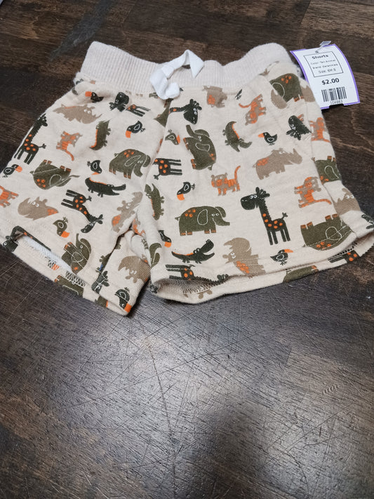 Tan Animal Garanimals Shorts, 6M B