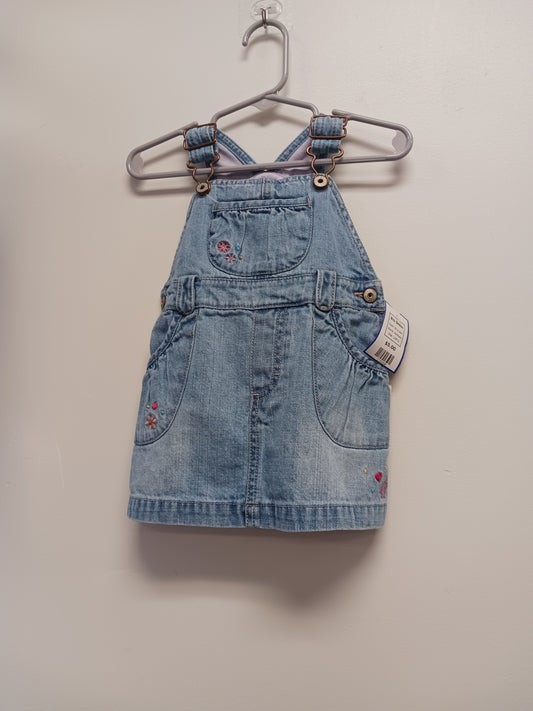 Blue Jean OshKosh Bib Dress, 12M G