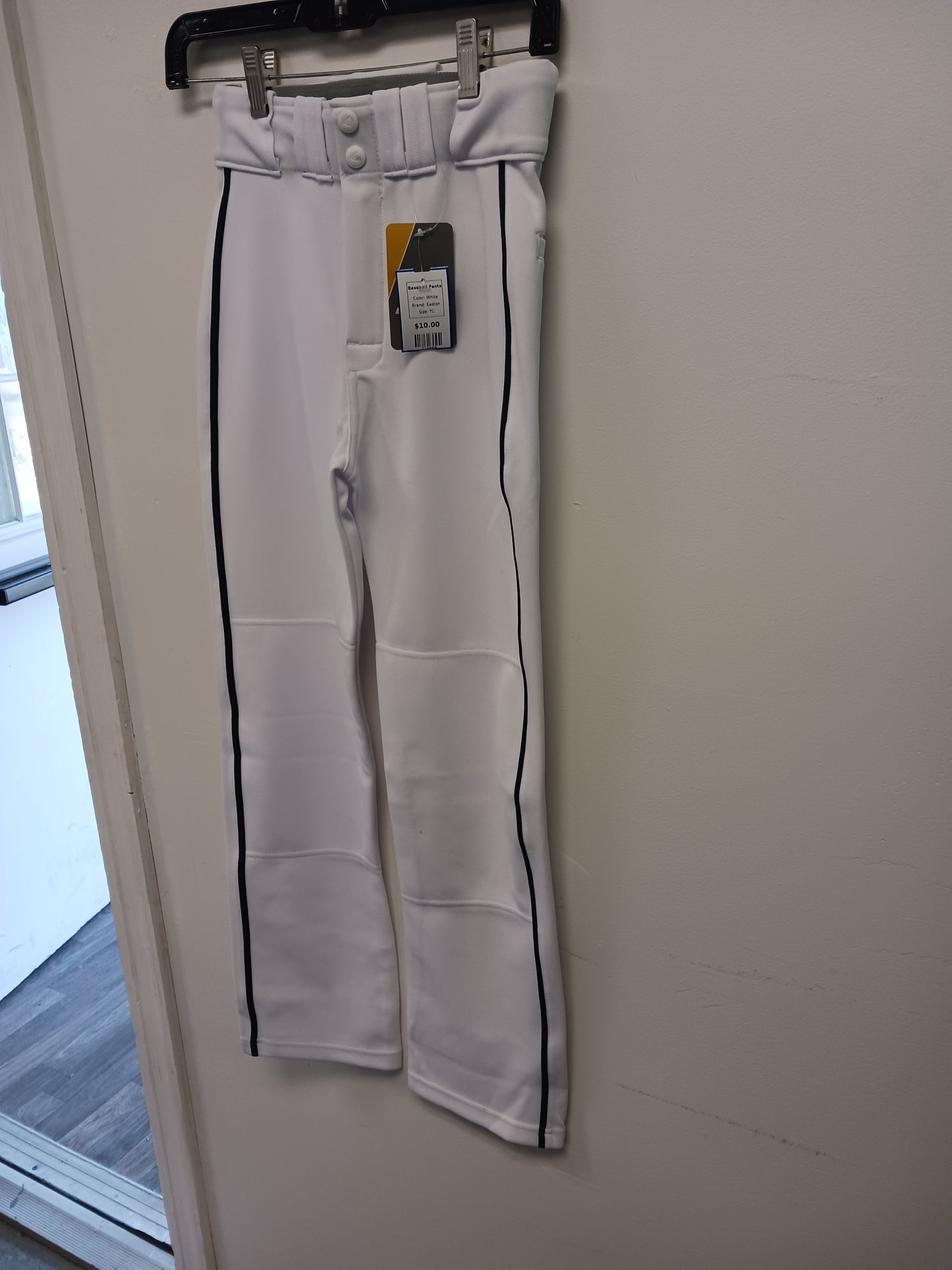 White Easton Baseball Pants, YL