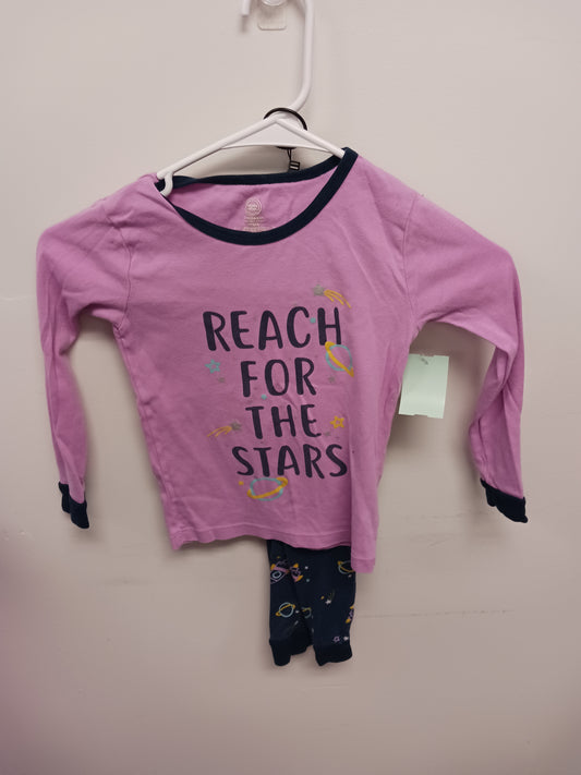 Purple/Blue Wonder Nation 2 Piece Rocket PJS, 5T G