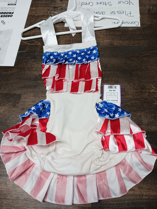 Red/White/Blue Boutique Bubble suit, 6M G