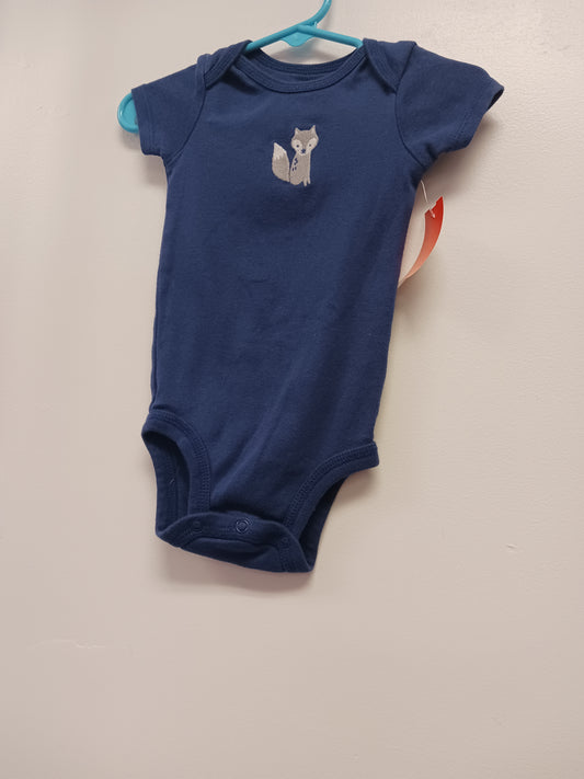 Navy Fox Carters Onesie, 6M B