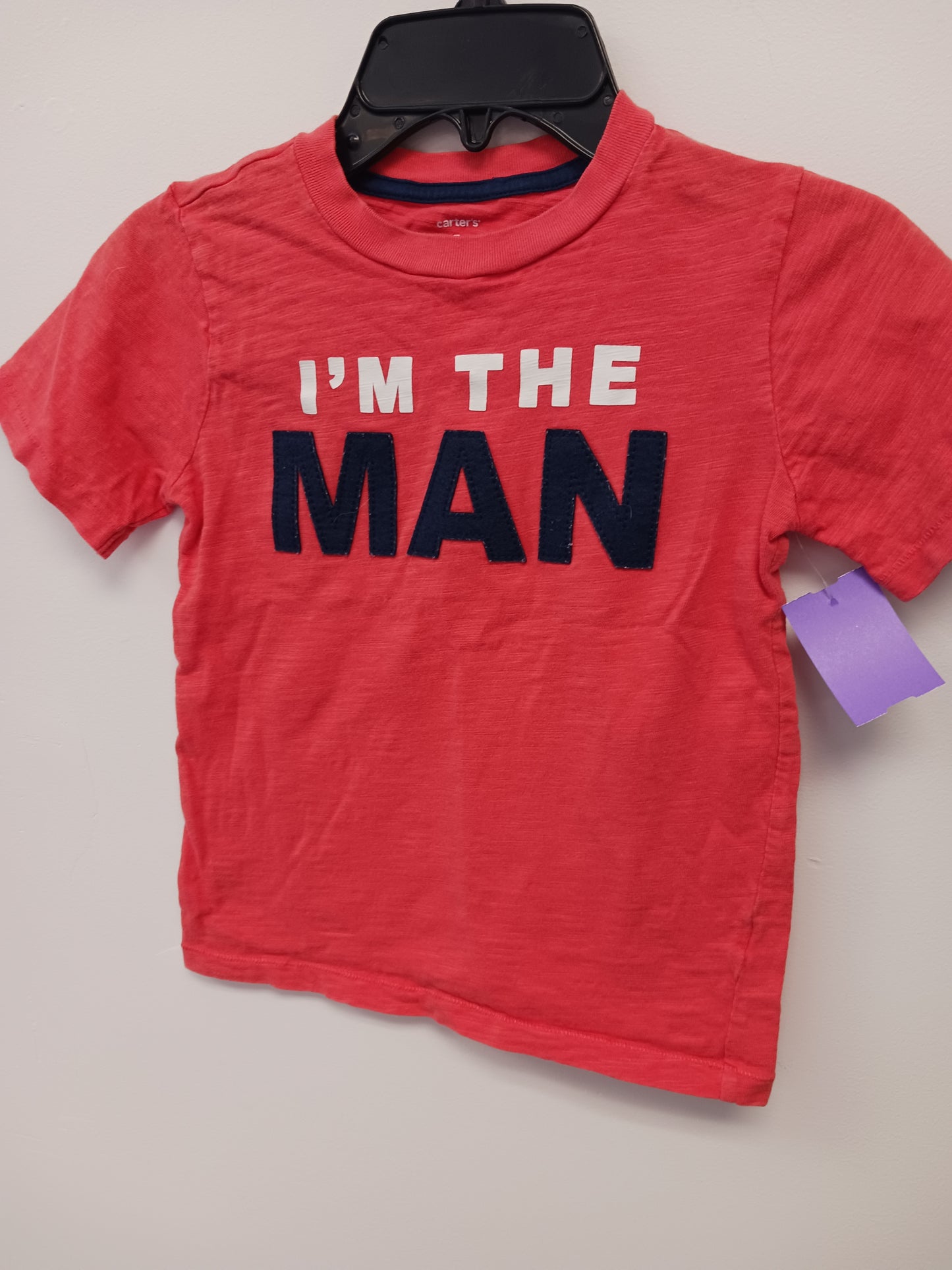 Orange I'm The Man Carters Shirt, 5T B