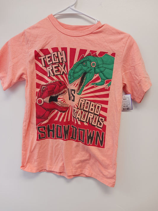 Orange Dino Childrens Place Shirt, 7 B