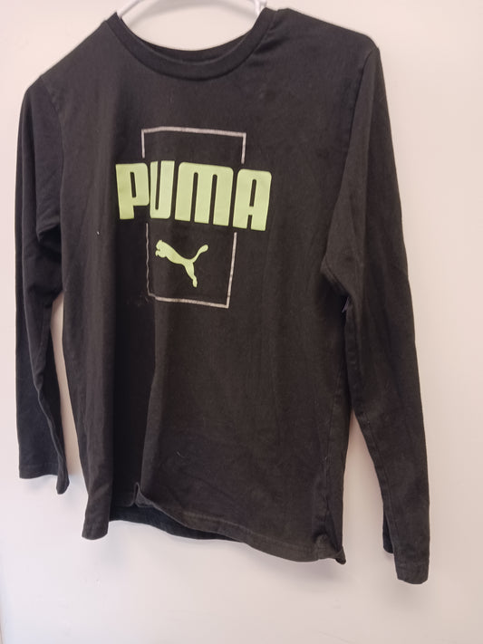 Black/Green Puma Longsleeve Shirt, 14 B