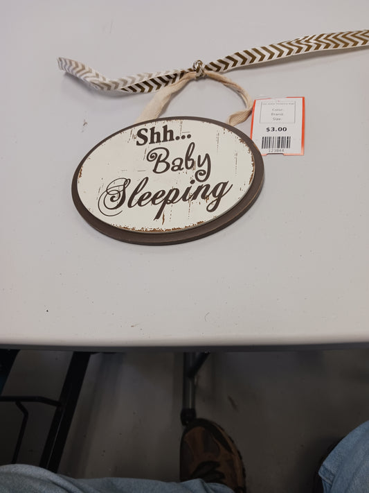 Shh Baby Sleeping Sign