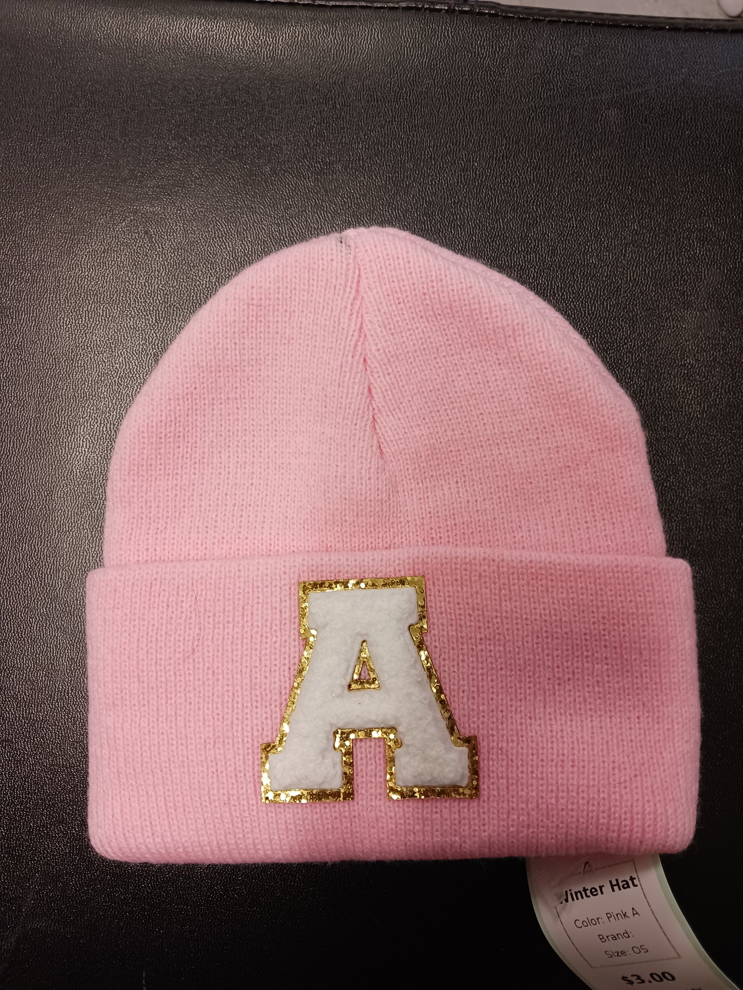 Pink A  Winter Hat, OS