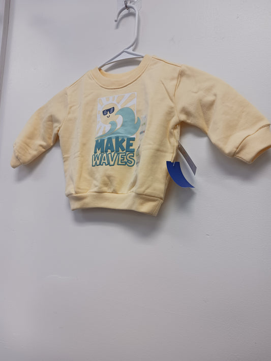 Yellow Make Waves Garanimals Longsleeve Shirt, 6M B