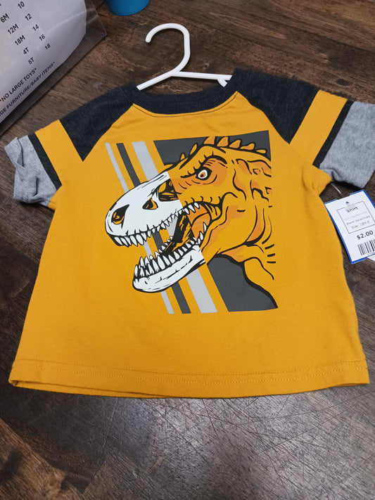 Grey/Yellow Dino Garanimals Shirt, 18M B