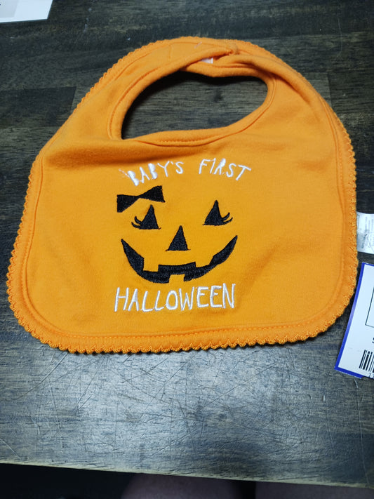 Orange Pumpkin  Bib