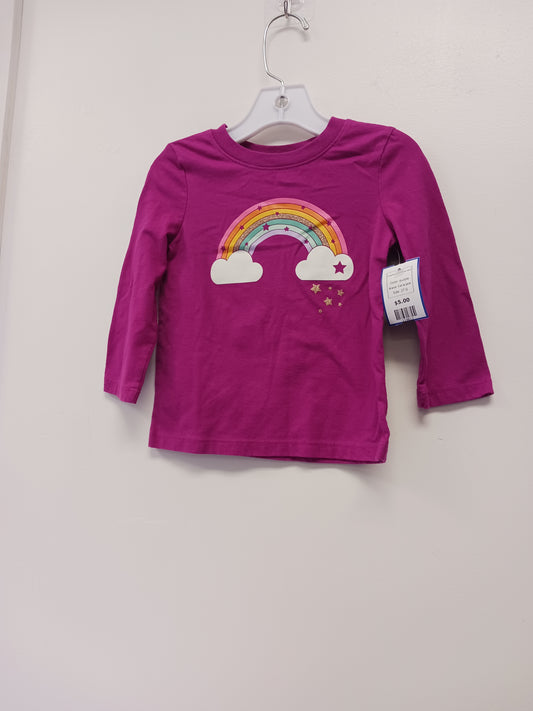 purple Cat & Jack Long Sleeve Rainbow Shirt, 2T G