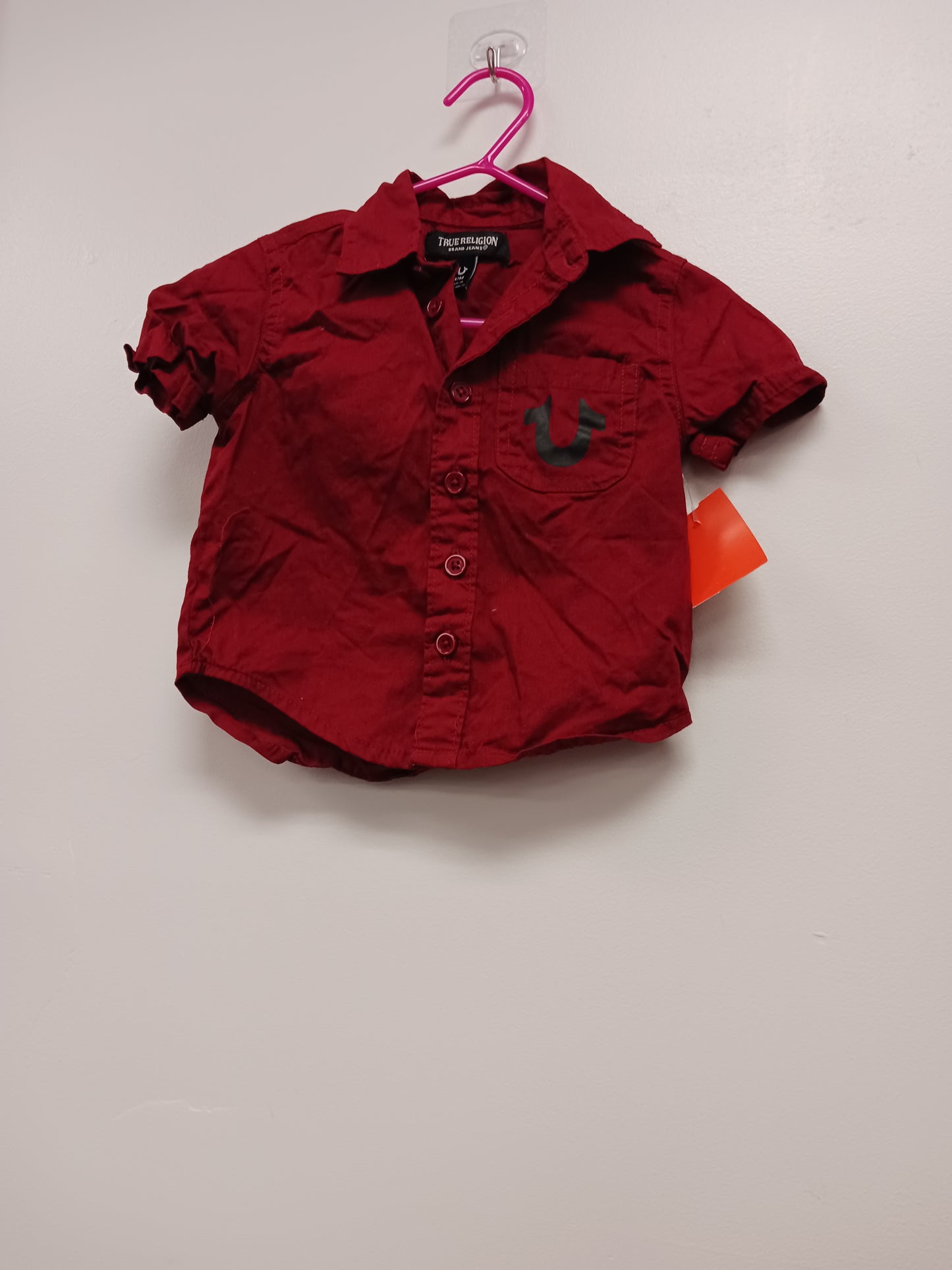 Red True Religion Button Up, 12M B
