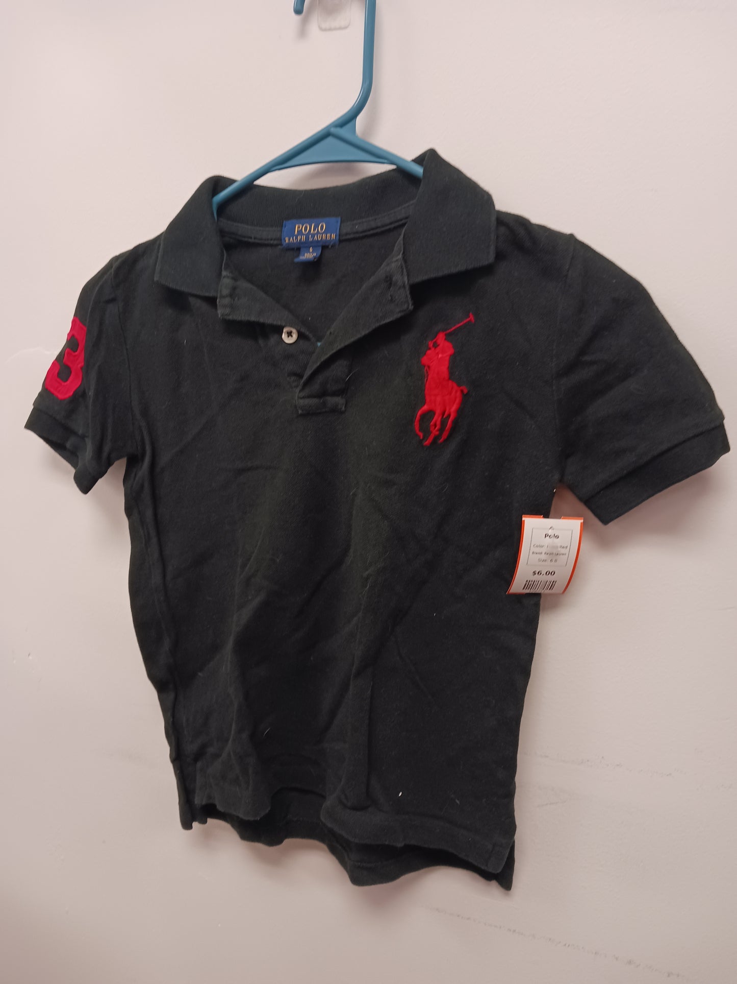 Black/Red Ralph Lauren Polo, 6 B