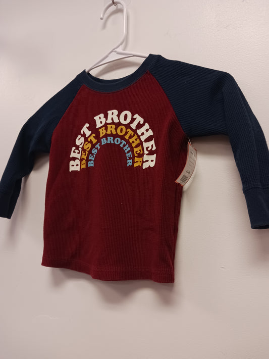 Navy/Red Best Brother Garanimals Longsleeve Shirt, 2T B
