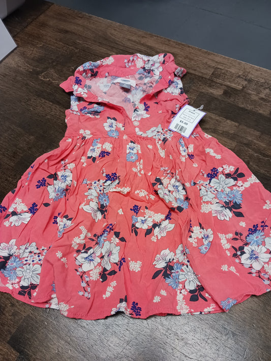 Pink/Blue Flower Old Navy Dress, 3T G