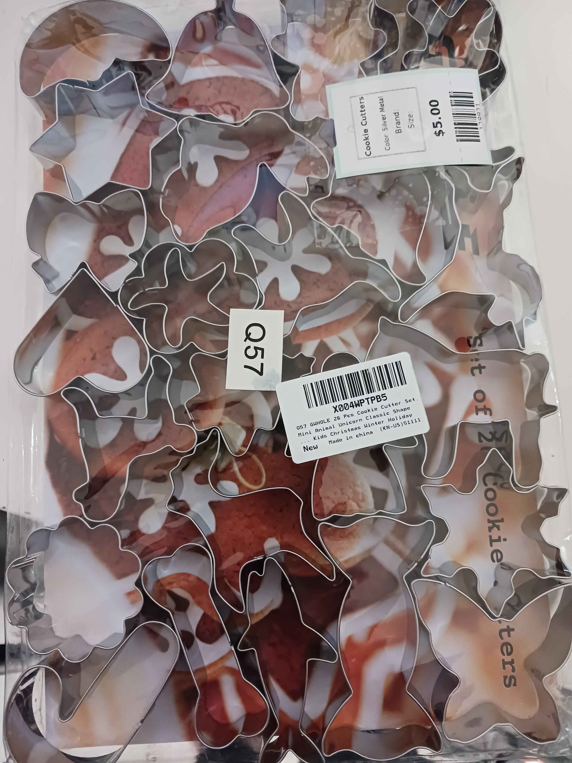 Silver Metal  Cookie Cutters