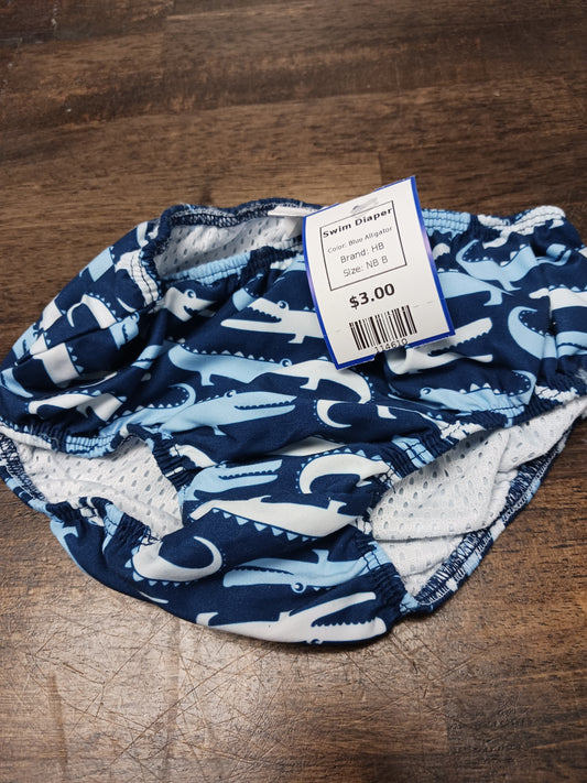 Blue Alligator HB Swim Diaper, NB B